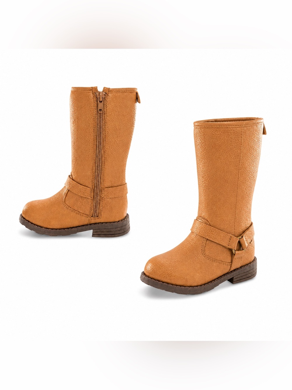 Toddler Girl- Carter's Tan Kids Suede-Look Boot